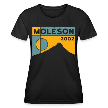 Moléson Wanderung Tour Andenken Souvenir Geschenk - Frauen Funktions-T-Shirt - Schwarz - Vorne - AI Model Female 172 light (172cm)
