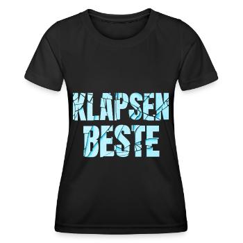 Klapsenbeste Klapse Psychiatrie Sprüche Geschenk - Frauen Funktions-T-Shirt - Schwarz - Vorne - AI Model Female 172 light (172cm)