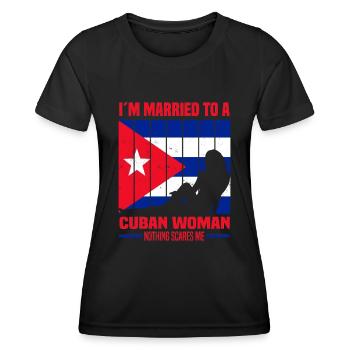 Kuba - Frauen Funktions-T-Shirt - Schwarz - Vorne - AI Model Female 172 light (172cm)