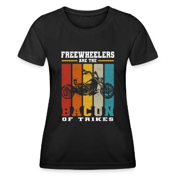Roue libre - T-shirt sport Femme - noir - Devant - AI Model Female 172 light (172cm)