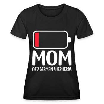 Chiens de berger - T-shirt sport Femme - noir - Devant - AI Model Female 172 light (172cm)