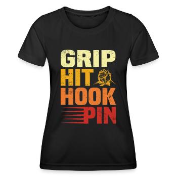 Arm wrestling - Women's Functional T-Shirt - black - Front - AI Model Female 172 light (172cm)