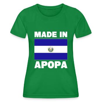 Apopa El Salvador - Women's Functional T-Shirt - kelly green - Front - AI Model Female 172 dark (172cm)