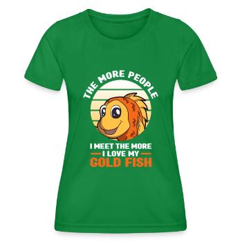 Goldfish - Women's Functional T-Shirt - kelly green - Front - AI Model Female 172 dark (172cm)