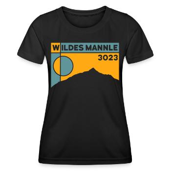 Wildes Mannle Randonnée Randonnée Ski De Randonnée Souvenirs - T-shirt sport Femme - noir - Devant - AI Model Female 172 light (172cm)