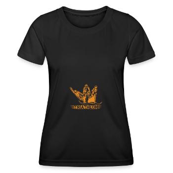 Triathlon - T-shirt sport Femme - noir - Devant - AI Model Female 172 light (172cm)