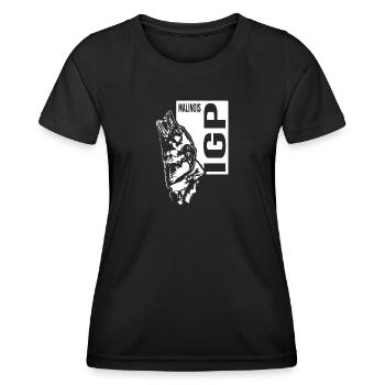 IGP Malinois Hundesport Hund Wilsigns - Frauen Funktions-T-Shirt - Schwarz - Vorne - AI Model Female 172 light (172cm)
