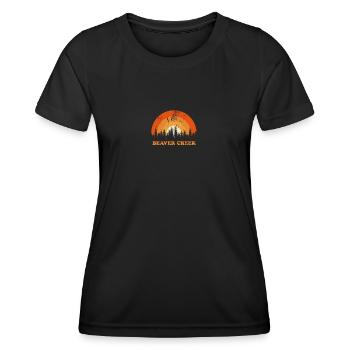Vintage Beaver Creek Colorado Fan rétro Cool - T-shirt sport Femme - noir - Devant - AI Model Female 172 light (172cm)