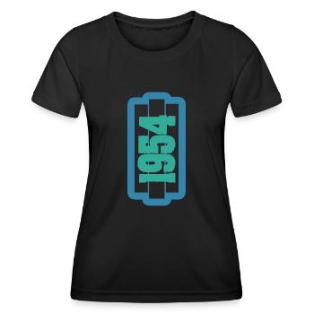 1954 - Frauen Funktions-T-Shirt - Schwarz - Vorne - AI Model Female 172 light (172cm)