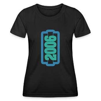 Das Jahr 2006 - Frauen Funktions-T-Shirt - Schwarz - Vorne - AI Model Female 172 light (172cm)