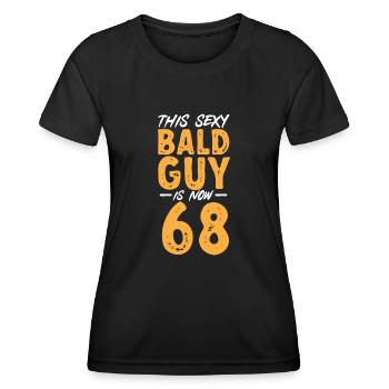 Bald Head Baldness Beard Bald Head - Women's Functional T-Shirt - black - Front - AI Model Female 172 light (172cm)
