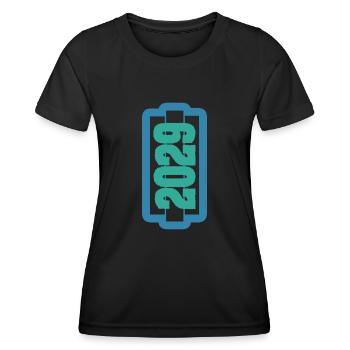 2029 - Frauen Funktions-T-Shirt - Schwarz - Vorne - AI Model Female 172 light (172cm)