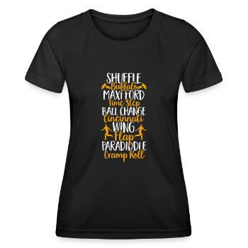 Tap Dance Teacher Tap Dancer Tap Dance - Women's Functional T-Shirt - black - Front - AI Model Female 172 light (172cm)