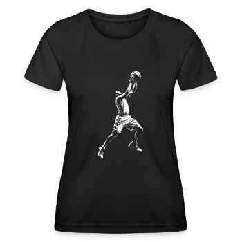 Basketball Player Dunking - Women's Functional T-Shirt - black - Front - AI Model Female 172 light (172cm)