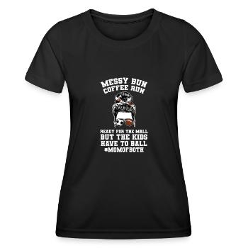 baller fussball baller Geschenk - Frauen Funktions-T-Shirt - Schwarz - Vorne - AI Model Female 172 light (172cm)