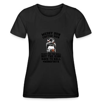 baller fussball baller Geschenk - Frauen Funktions-T-Shirt - Schwarz - Vorne - AI Model Female 172 light (172cm)