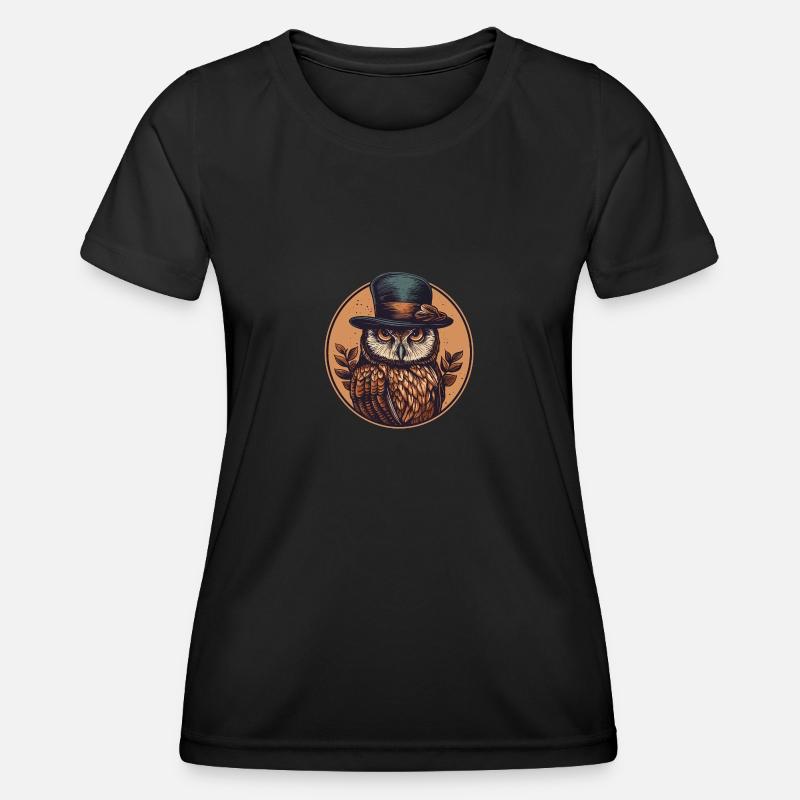 Mister Owl - Women's Functional T-Shirt - black