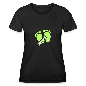 Geburt Jeppe - Frauen Funktions-T-Shirt - Schwarz - Vorne - AI Model Female 172 light (172cm)