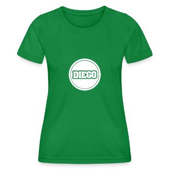 Geschenk für Diego - Frauen Funktions-T-Shirt - Kelly Green - Vorne - AI Model Female 172 dark (172cm)