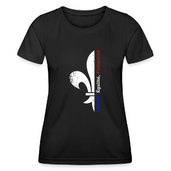 Liberté Égalité Fraternité - Women's Functional T-Shirt - black - Front - AI Model Female 172 light (172cm)