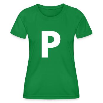 P - Frauen Funktions-T-Shirt - Kelly Green - Vorne - AI Model Female 172 dark (172cm)
