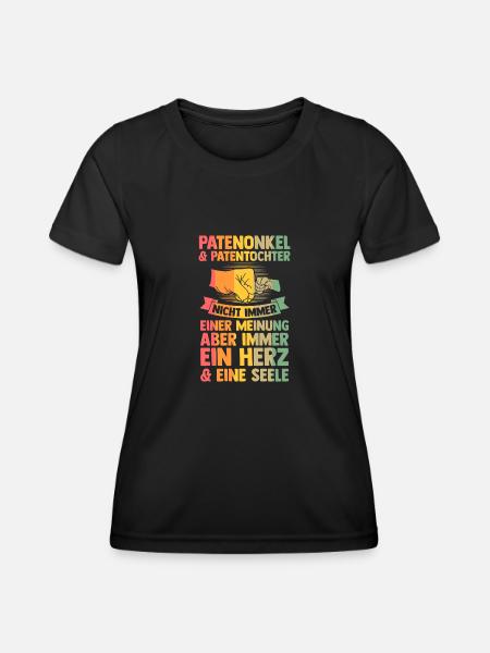 Onkel Familie Onkels Geschenk - Frauen Funktions-T-Shirt - Schwarz