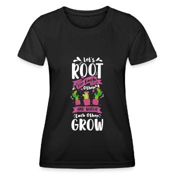 Stachel Natur Gärtner - Frauen Funktions-T-Shirt - Schwarz - Vorne - AI Model Female 172 light (172cm)