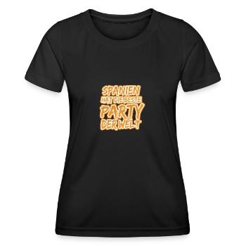 Spanien Spanien - Frauen Funktions-T-Shirt - Schwarz - Vorne - AI Model Female 172 light (172cm)