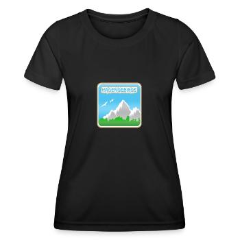 Mountaineering Hagengebirge - Women's Functional T-Shirt - black - Front - AI Model Female 172 light (172cm)