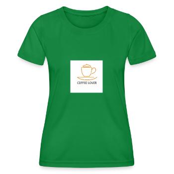 Coffee Lover - Frauen Funktions-T-Shirt - Kelly Green - Vorne - AI Model Female 172 dark (172cm)