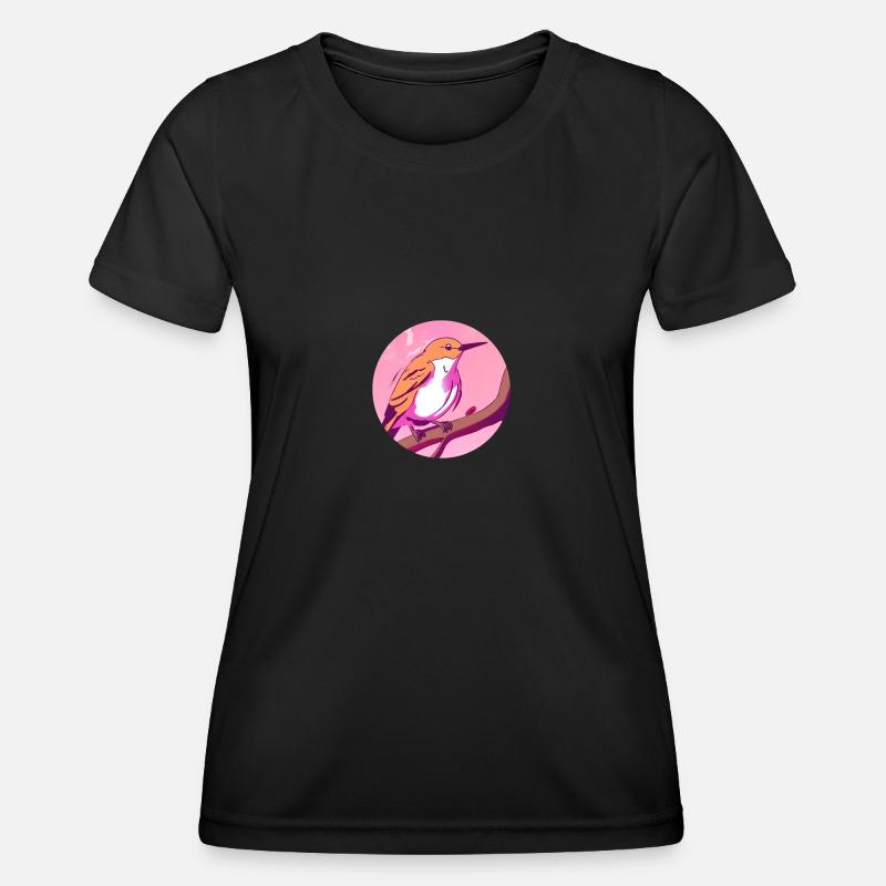 Spring Awakening Bird - Women's Functional T-Shirt - black