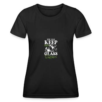 You Can Keep Your Glass Slippers Stepptanz für - Frauen Funktions-T-Shirt - Schwarz - Vorne - AI Model Female 172 light (172cm)