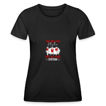 Jazz Dad Like A Normal Dad But Cooler für Musiker - Frauen Funktions-T-Shirt - Schwarz - Vorne - AI Model Female 172 light (172cm)