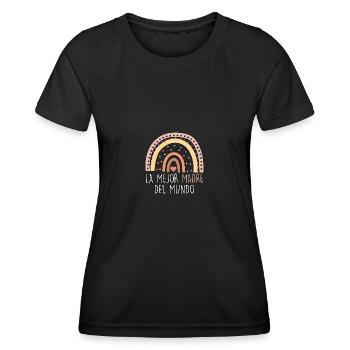 La Mejor Madre del Mundo Beste Mutter der Welt - Frauen Funktions-T-Shirt - Schwarz - Vorne - AI Model Female 172 light (172cm)