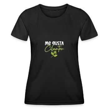 Me Gusta Cilantro Coriander Love - Women's Functional T-Shirt - black - Front - AI Model Female 172 light (172cm)