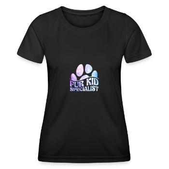 Pour Kid Specialist Pour Pet Sitter Vétérinaire Assistant - T-shirt sport Femme - noir - Devant - AI Model Female 172 light (172cm)
