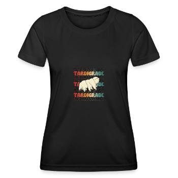 Tardigrade Microbiology Biology Water Bear - Women's Functional T-Shirt - black - Front - AI Model Female 172 light (172cm)