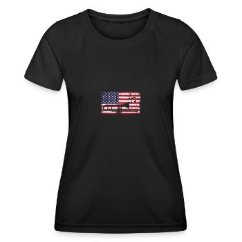 Posaune USA Für Posaunisten - Frauen Funktions-T-Shirt - Schwarz - Vorne - AI Model Female 172 light (172cm)