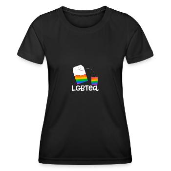 LGBTea Gay Pride Ally LGBT Awareness - Women's Functional T-Shirt - black - Front - AI Model Female 172 light (172cm)