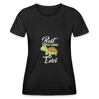 Schildkröten Liebhaber - Frauen Funktions-T-Shirt - Schwarz - Vorne - AI Model Female 172 light (172cm)