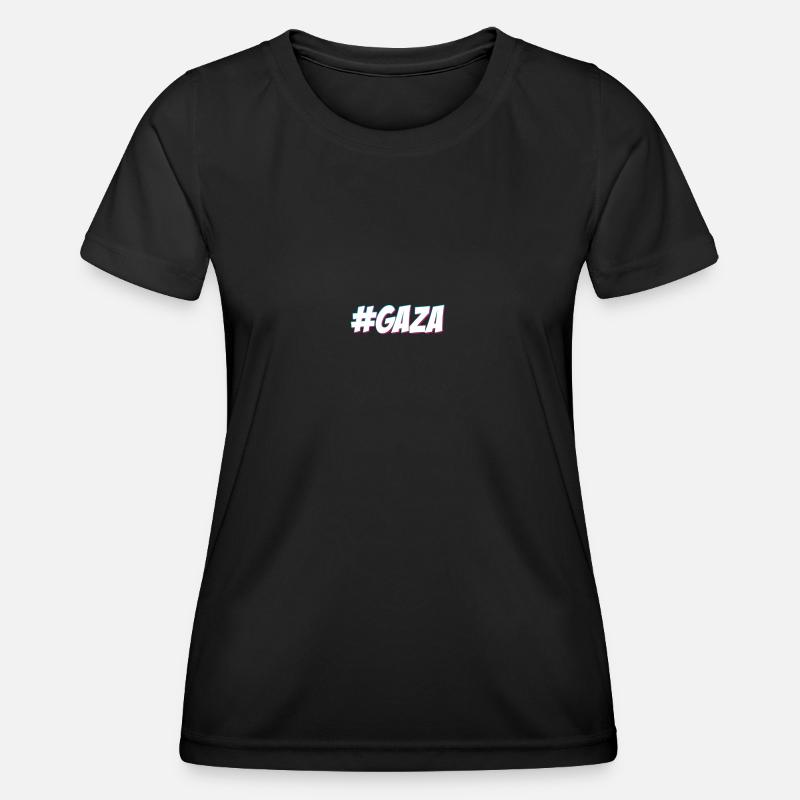 #GAZA - Women's Functional T-Shirt - black