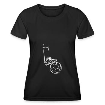 Footballeur footballeur gardien de but attaquant - T-shirt sport Femme - noir - Devant - AI Model Female 172 light (172cm)