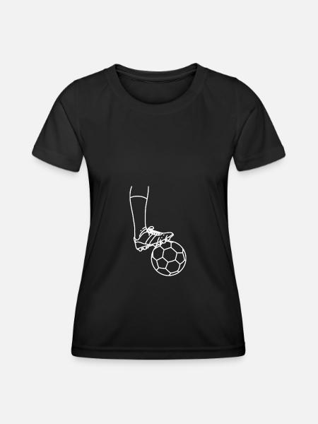 Football Footballer Footballer Goalkeeper Striker - Women's Functional T-Shirt - black