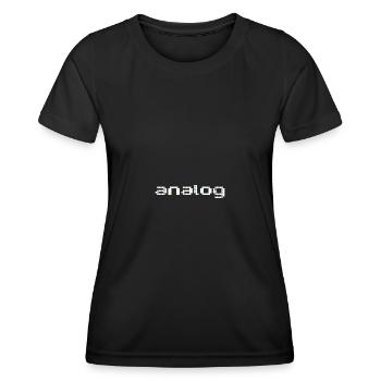 analog 2 white - Women's Functional T-Shirt - black - Front - AI Model Female 172 light (172cm)