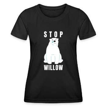 Willow Project - Frauen Funktions-T-Shirt - Schwarz - Vorne - AI Model Female 172 light (172cm)