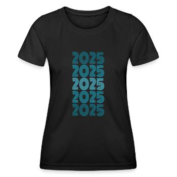 Baccalauréat 2025 - T-shirt sport Femme - noir - Devant - AI Model Female 172 light (172cm)