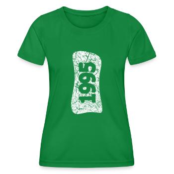 1995 - Women's Functional T-Shirt - kelly green - Front - AI Model Female 172 dark (172cm)