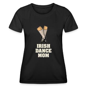 Danseuse Danseuse Danseuse irlandaise Danseuse - T-shirt sport Femme - noir - Devant - AI Model Female 172 light (172cm)