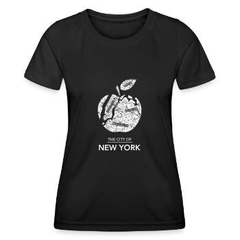 Big Apple - CIty of New York - Frauen Funktions-T-Shirt - Schwarz - Vorne - AI Model Female 172 light (172cm)