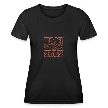 Taxi 2002 - Frauen Funktions-T-Shirt - Schwarz - Vorne - AI Model Female 172 light (172cm)